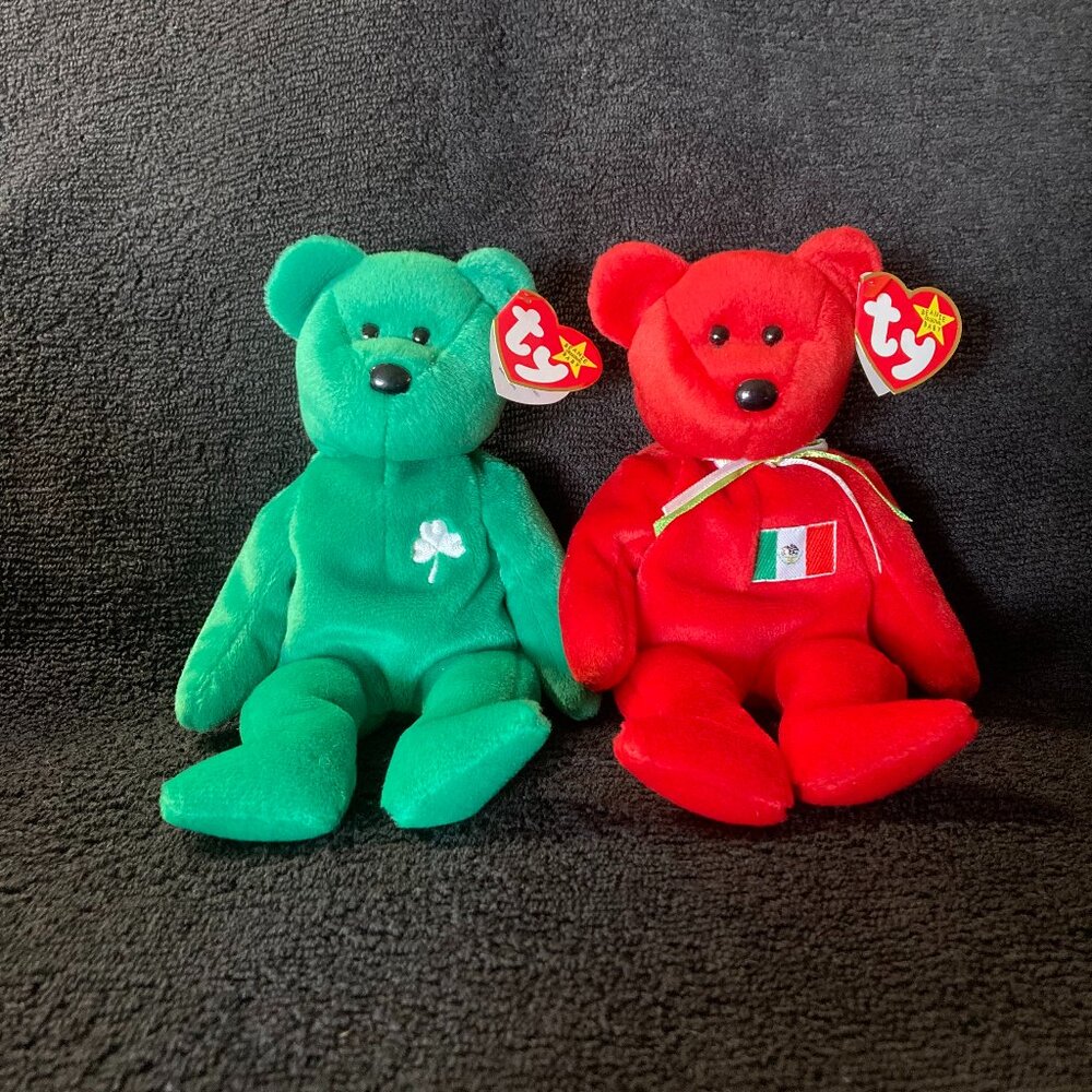Ty Beanie Babies Erin and Osito Bears